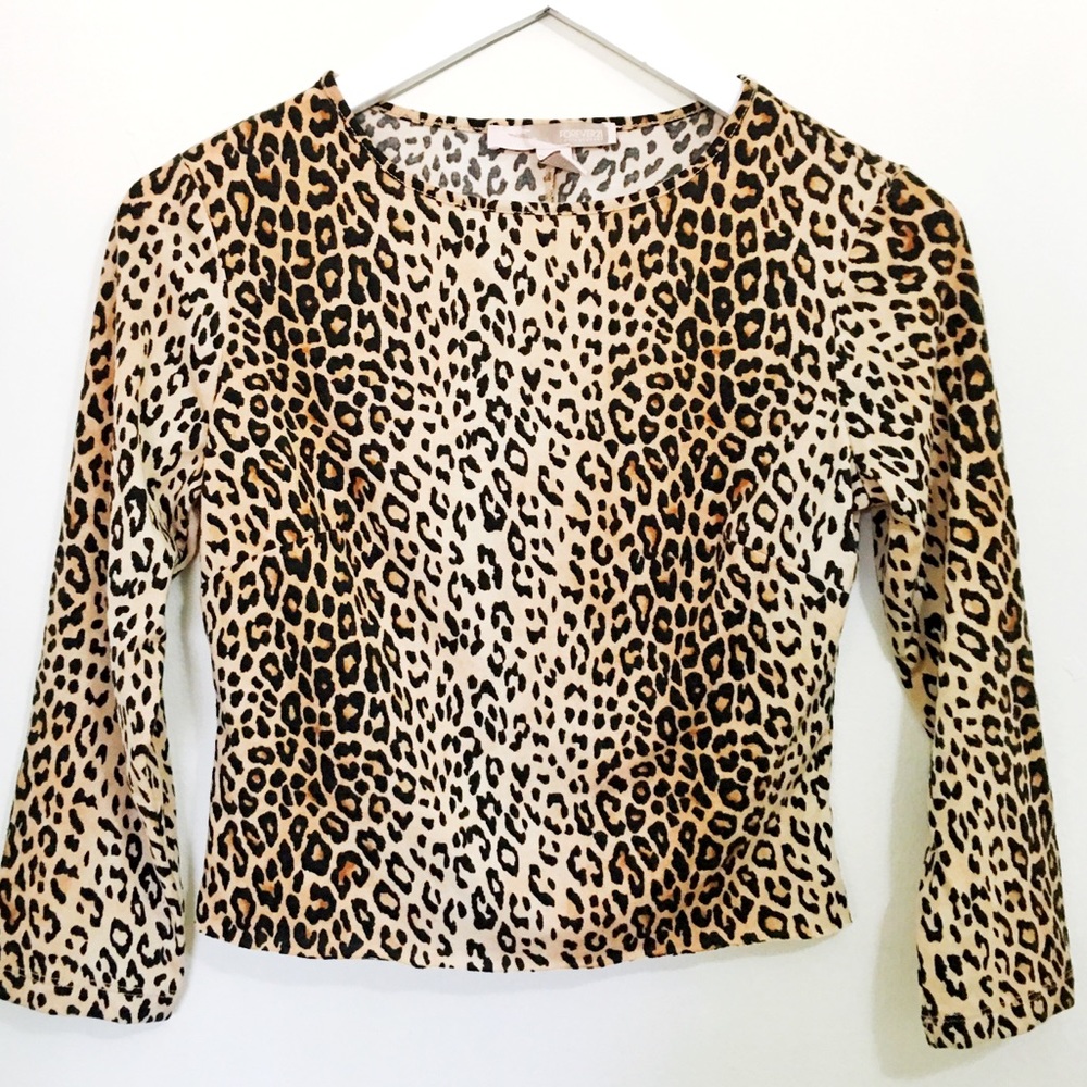 Forever 21 Long Sleeve Crop Top